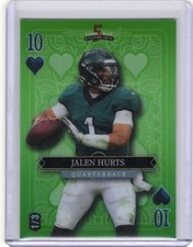 Jalen Hurts 1/3 2024 Wild Card 5 Card Draw Stacked Deck Eagles #SDPD-JHN 