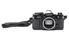  Near MINT w / Strap Canon AE-1 Black SLR 35mm Film Camera From JAPAN