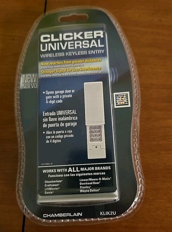 Chamberlain Universal Keyless Entry Keypad Garage Door Gate Security KLIK2U New