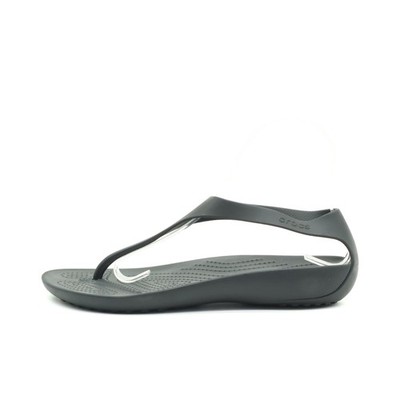 Crocs Damen EU 38-39 Tulum Sandal Schwarz Leicht, Wasserfest, Rutschfest