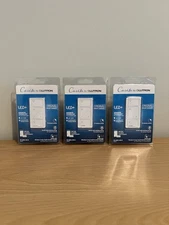 New Lutron Caseta PD-6WCL-WH-R Smart Lighting Dimmer Switch LED+ (Lot Of 3)
