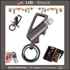 Permanent Match Infinity Lighter, 3-In-1 Keychain Bottle Opener Igniter, Reusabl