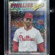 Topps 2026 Heritage Bryce Harper Phillies #72 Chrome Silver Sparkle Refractor