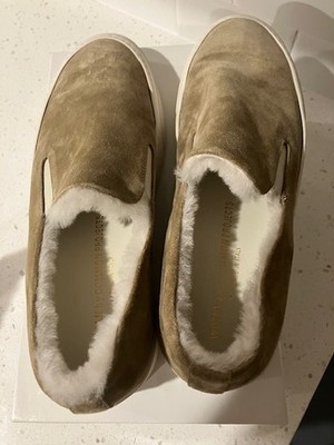 woman by common projects slip on in suede and shearling size 41