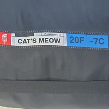 The North Face Cats Meow Mummy Sleeping Bag 84x34 Long 20F/-7C RH Zip Polarguard
