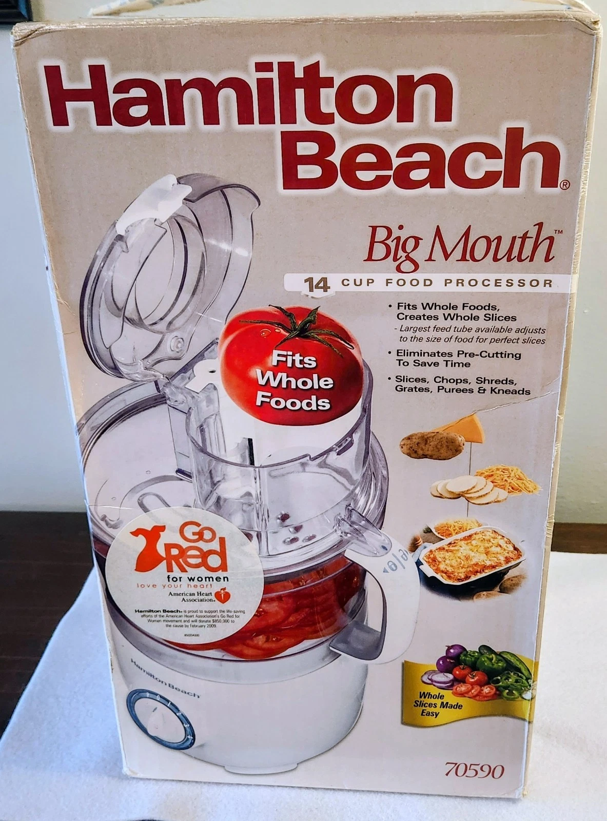 Hamilton Beach 70570 Big Mouth 14 Cup 500W Food Processor Brand New Open Box!