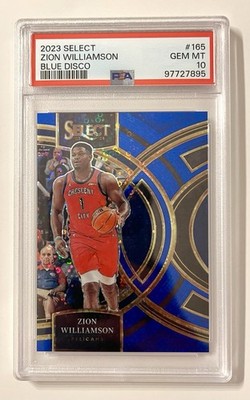 Zion Williamson 2023 Select #165 Blue Disco /25 ! PSA 10 Pelicans