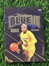 2025-26 Valiant Michigan Basketball Brooke Quarles Daniels BLUE Out Insert /100
