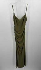 Pre-Owned Zara Green Size Small Evening Midi Sleeveless Dress