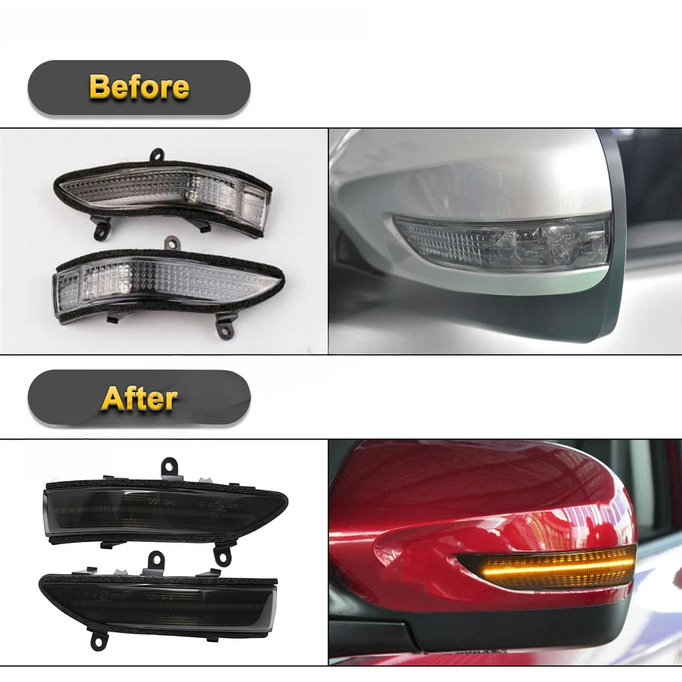 Luces de señal LED secuenciales de espejo lateral para Subaru Impreza Outback Forester STi Foto 2 de 4