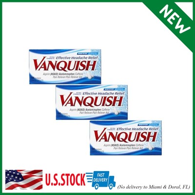 Vanquish Extra Strength Pain Reliever Caplets-100 ct. (Pack of 3)