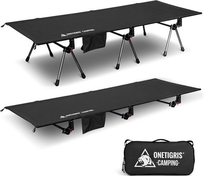 ONETIGRIS Height Adjustable Camping Cot 330lbs