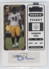 2022 Panini Contenders Rookie Ticket DeMarvin Leal #189 Auto 11ur