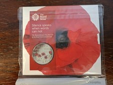 The Royal Mint Silence Speaks When Words Can Not. Remembrance Day 2017 &pound;5 BUNC