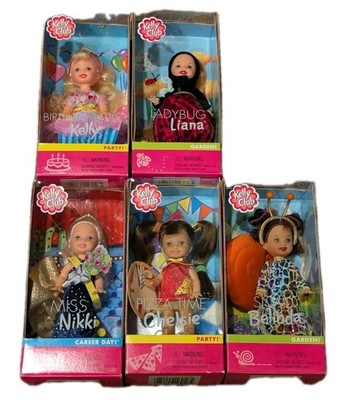 2001 Kelly Club Dolls Kelly Liana Ladybug Nikki Chelsie Belinda 4'' Mattel New