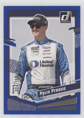 2024 Panini Donruss NASCAR Blue 4/199 Ryan Preece #7 1jj7