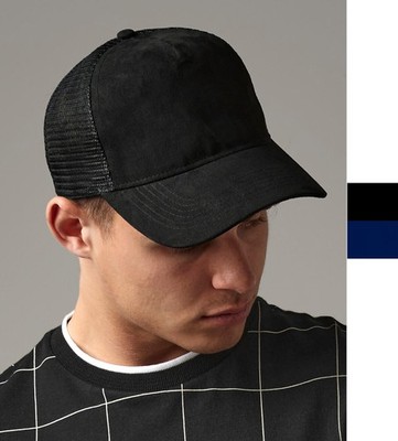 Beechfield Wildleder-Optik Suede Snapback Trucker umettikettierbar B643 NEW
