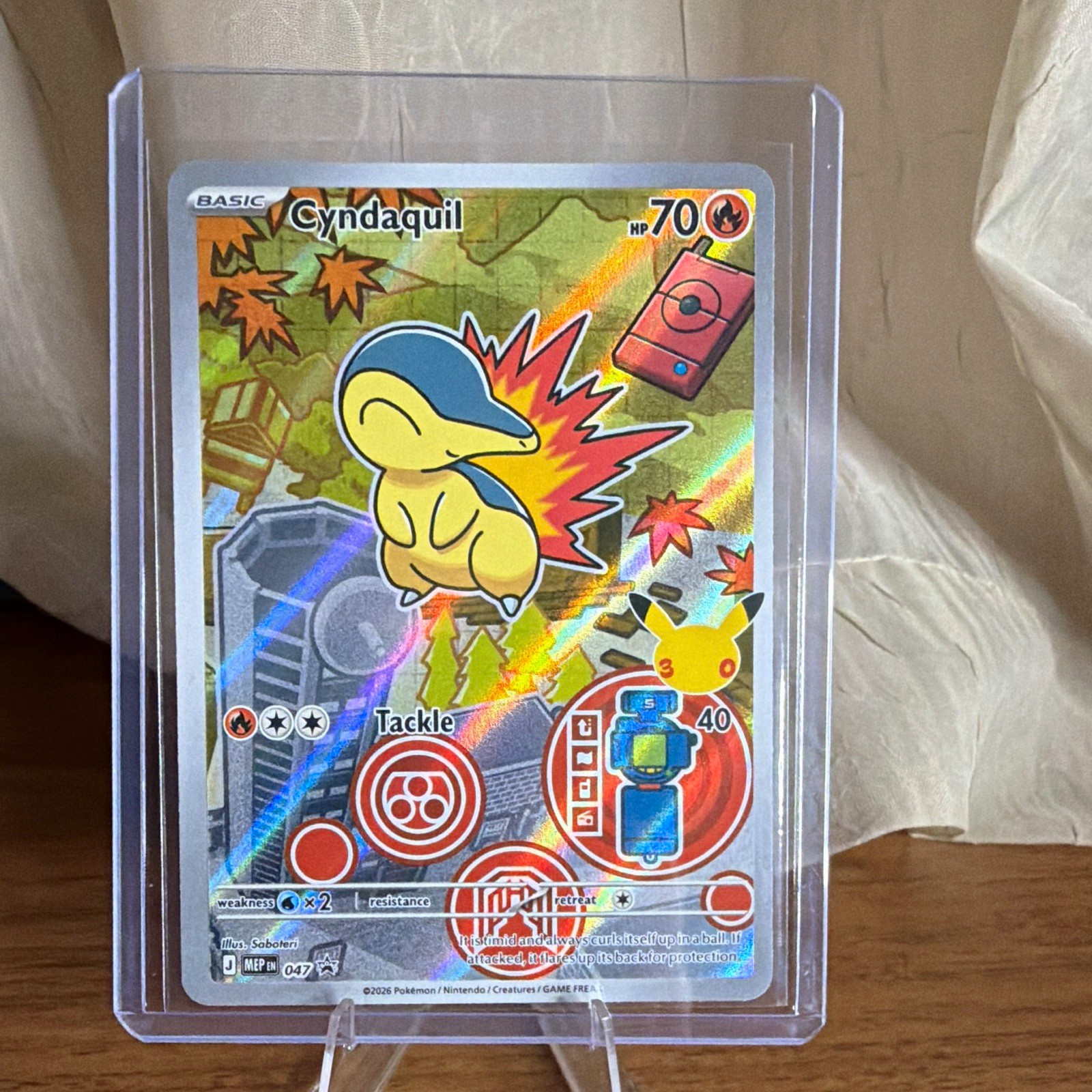 First Partner Cyndaquil #047 Promo Holo English