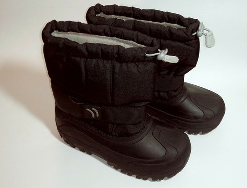 Size 4 Youth Black EUC snow boots ThermoLite Circo 9.5 inches tall Insulated - Picture 3 of 12