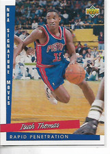 1993-94 Upper Deck Isiah Thomas Signature Moves Card