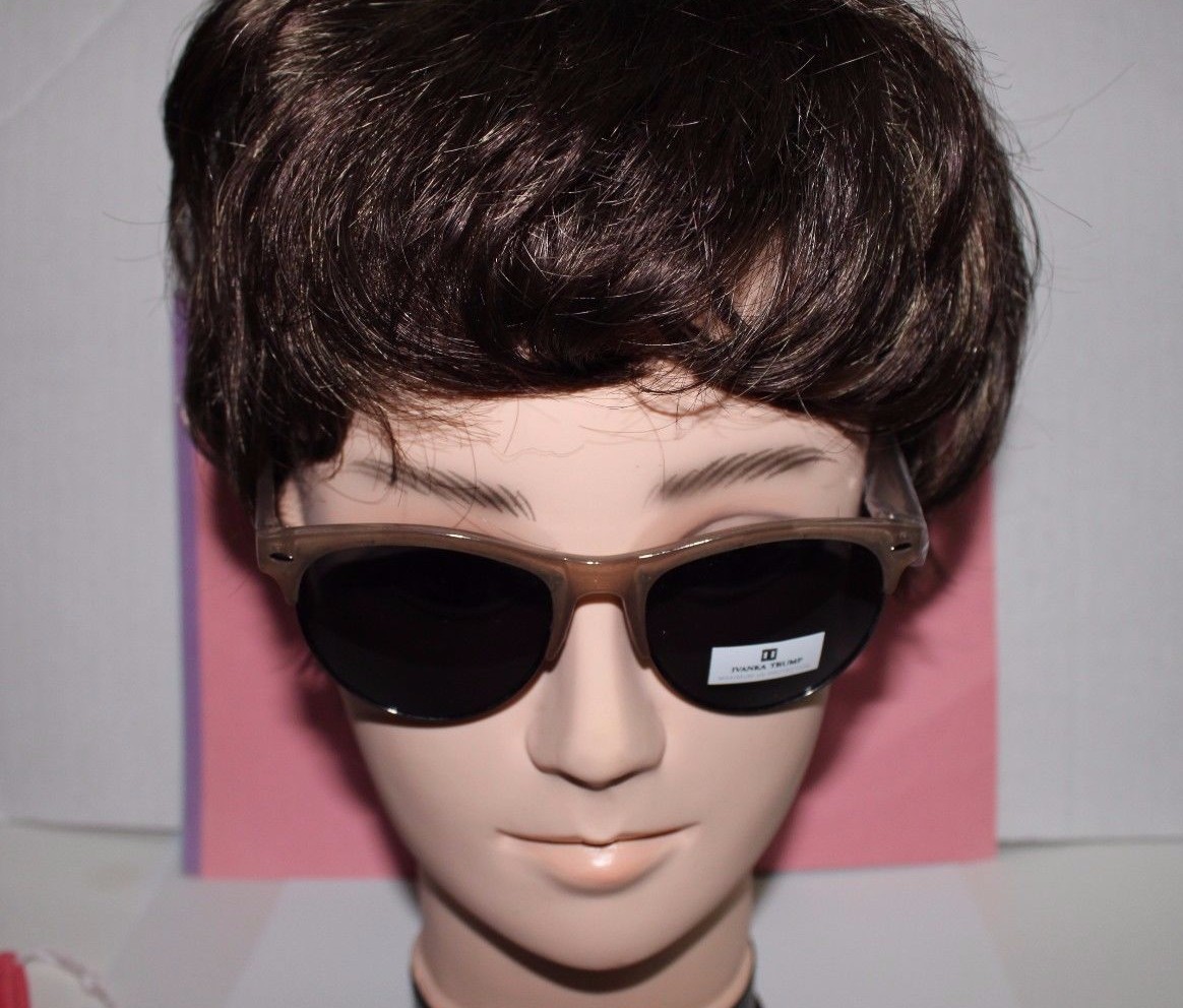 RARE, Ivanka Trump IT 098 54 Women's sunglasses Gray Lens Almond Color Frame image 2