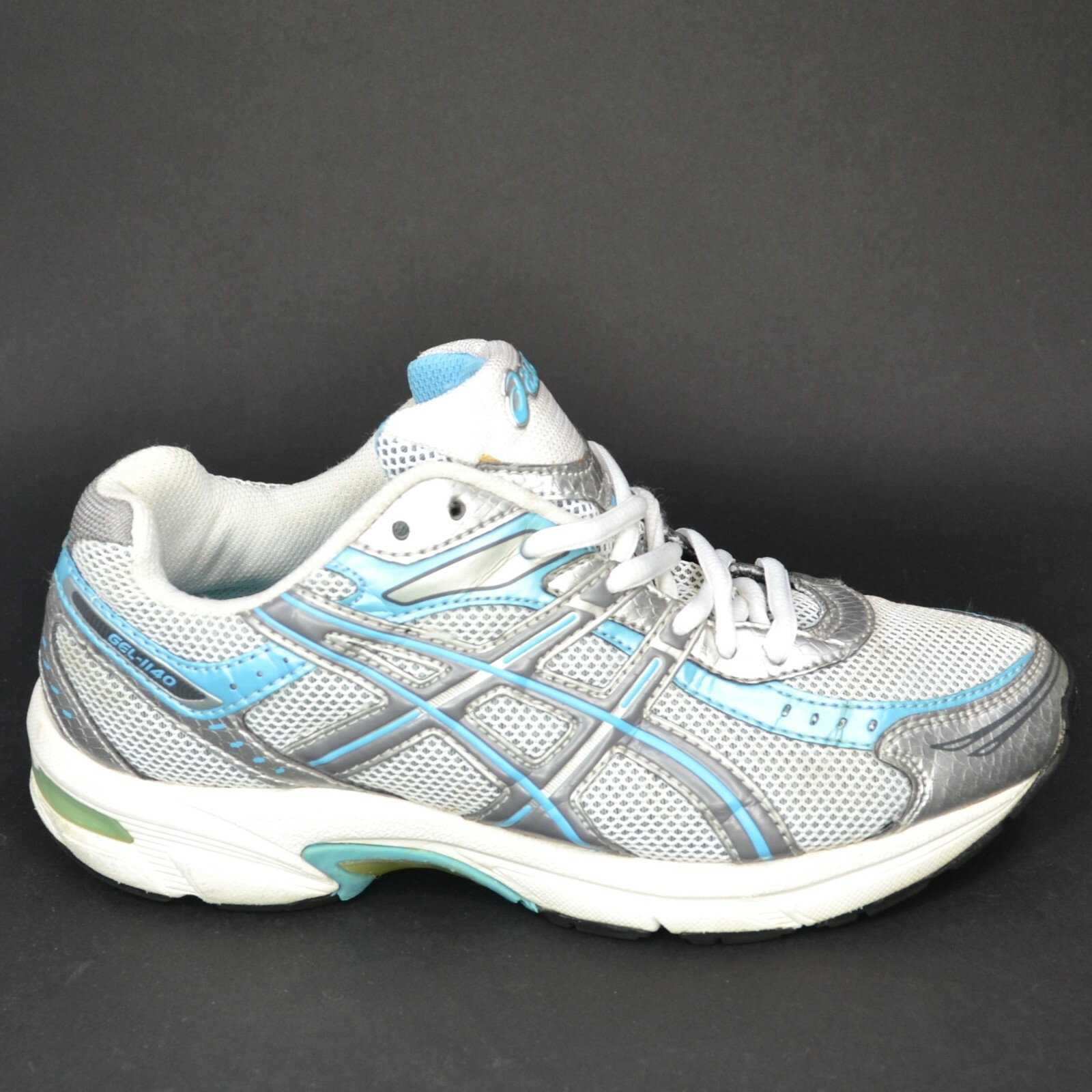 Asics Gel 1140 Women's Size 6 White Silver \u0026amp; Blue Running Training Shoes  | eBay