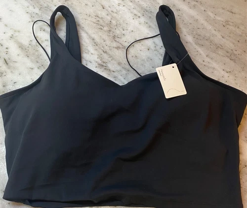 NEW MOMANDA Nursing Sports Bra Black Padded Wireless Size XL Stretch