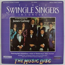 The SWINGLE Singers in Concert Vocal Octet Live England Bach Music LASERDISC