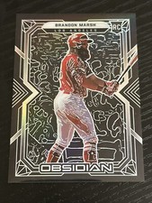 BRANDON MARSH RC Los Angeles 2022 Panini Chronicles Obsidian Baseball ROOKIE