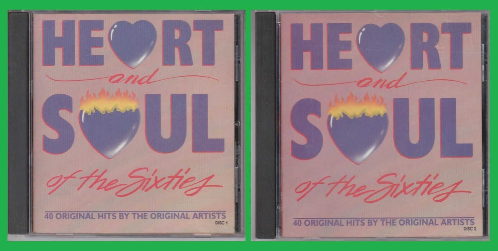 HEART & SOUL OF THE SIXTIES Disc 1 & 2 Silver Eagle CD Lot As Seen On TV 60s