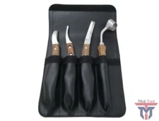 Horse Farrier Tool 4-Piece Horse Equine Farrier Hoof Grooming Shoe Care Tool Kit