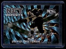 2020-21 Skybox Metal Universe Net Deposits David Pastrnak #ND-17 Boston Bruins