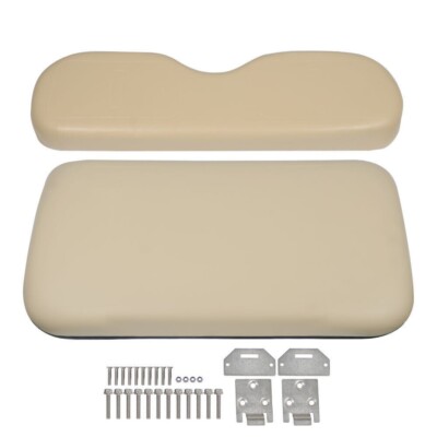 PU Leather Front Seat Cushion W/Hardware For EZGO Medalist TXT 94-2013 Golf Cart