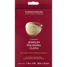 Connoisseurs Gold Polishing Cloth Jewelry Cleaner GREAT VALUE