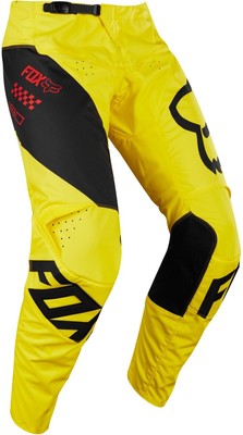 Pantaloni cross Fox 180 Mastar pants Giallo Nero | eBay