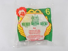 McDonalds Happy Meal Toy Recess - 6 Gus figurine with ball 1998 SEALED