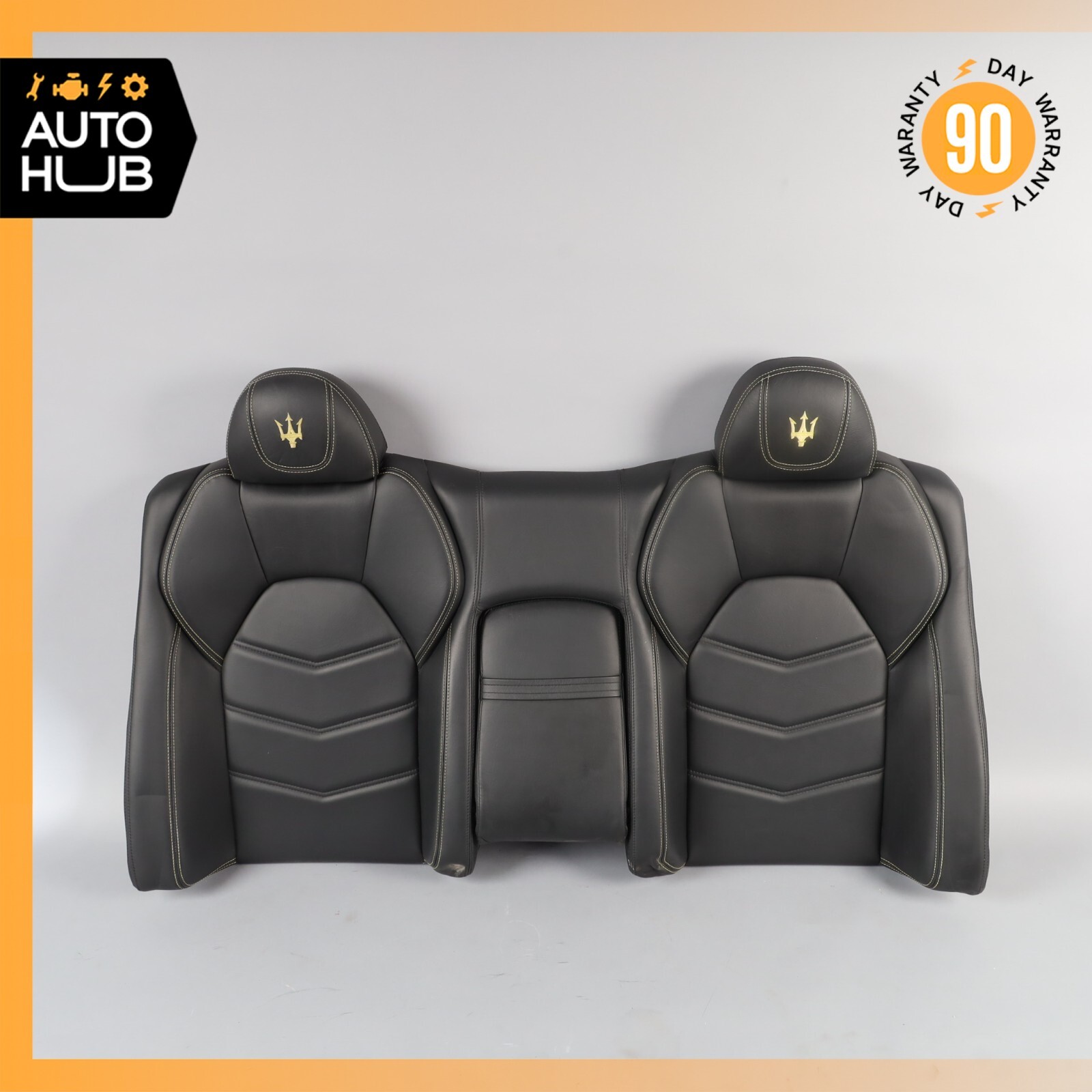 13-18 Maserati GranTurismo S M145 Rear Upper Top Seat Cushion Black OEM