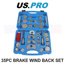 US PRO Tools 35pc Universal Brake Piston Caliper Wind Back Tool Kit 6266