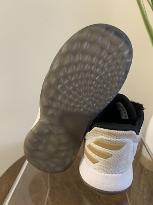 Adidas James Harden Vol 1 Toddler Boy Shoes White Black Gold Sz 10K Basketball | eBay
