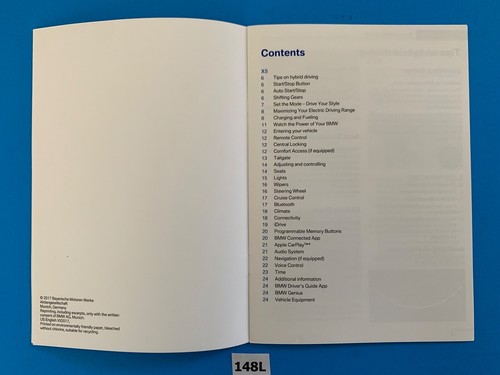 2018 BMW X5 Hybrid 40e xDrive PHEV Owners Manuals Supplement Books Set, OEM Case - Picture 5 of 11