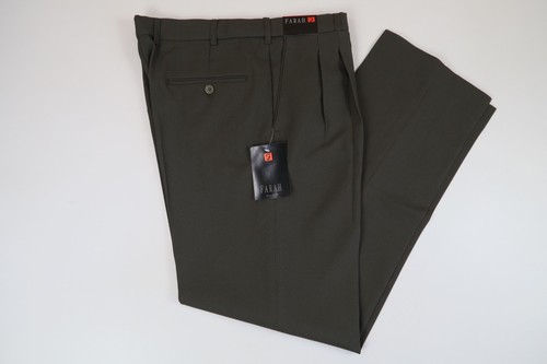 Farah Mens Double Front Pleat Business 