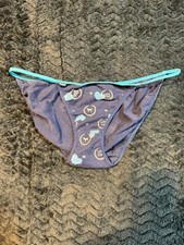 NWOT VINTAGE VICTORIAS SECRET PINK EXTRA LOW RISE STRING BIKINI DOG COTTON Y2K