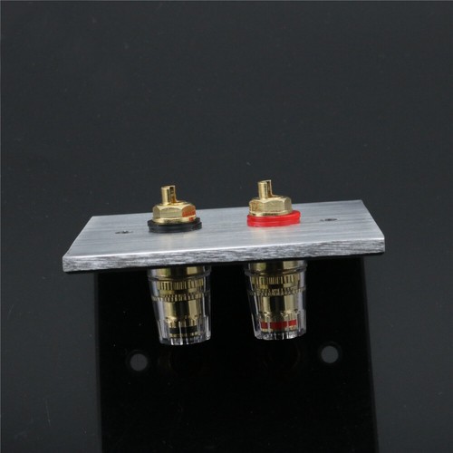 Terminal de altavoz de alta fidelidad enchapado en oro hembra poste de unión largo corto y enchufe de placa - Imagen 4 de 12