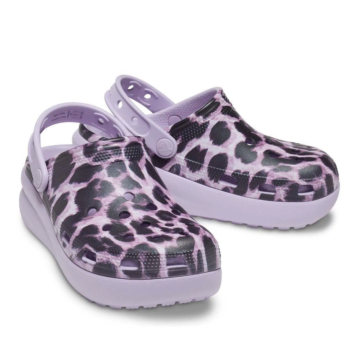 Crocs Classic Animal Violet Cutie Big Kids Girls Clog Size US J4