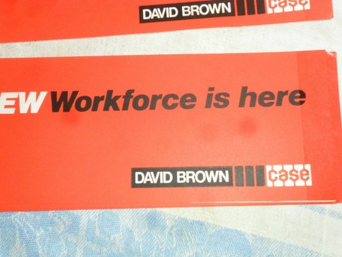 Genuine David Brown CASE Tractor New Workforce Is Here Sticker Brochure Poster - Picture 3 of 6