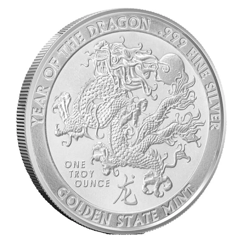 Rondas de lingotes de plata de 1 oz