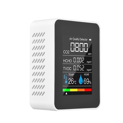 Tragbarer Luftqualitätsmonitor Innen-CO2-Detektor 5 in 1 Formaldehyd HCHO N3Z7