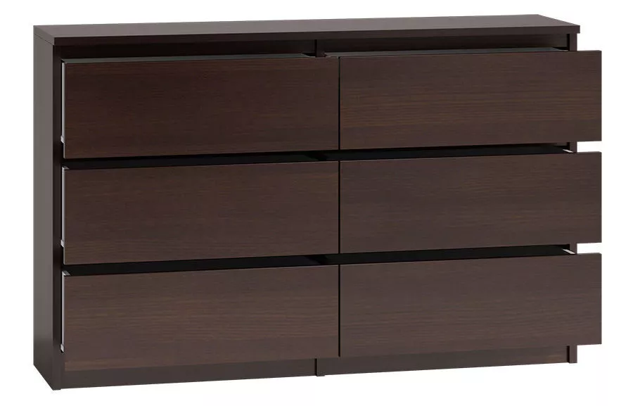 MODERN WENGE WALNUT Chest Of Drawers And Bed Side IKEA STYLE eBay