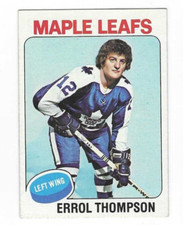 1975-76 TOPPS ERROL THOMPSON #114 TORONTO MAPLE LEAFS