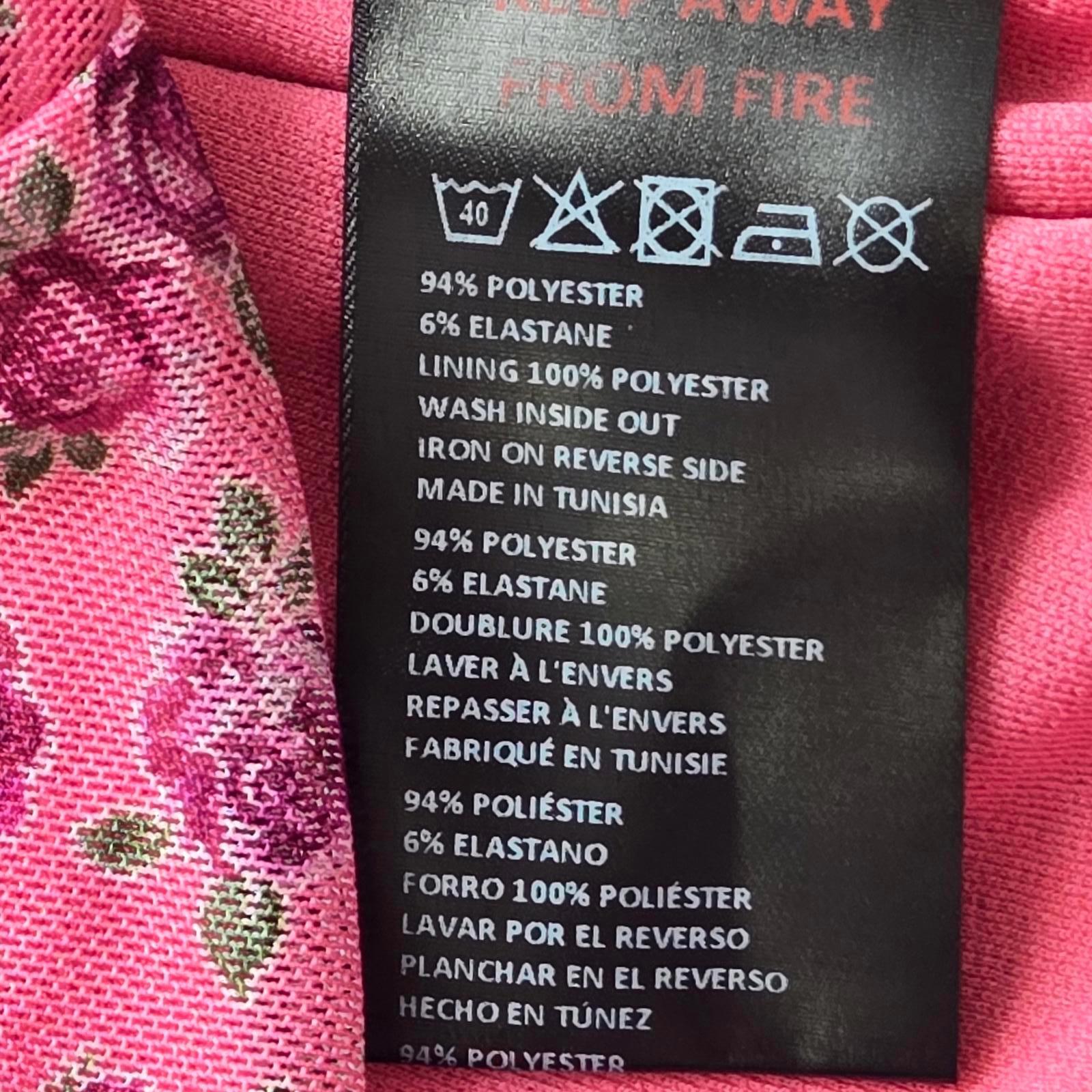 Urban Outfitters Elodie Floral Pink Spaghetti Straps Mesh Mini Dress Size L